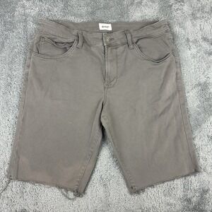 Hudson Rex Shorts Men's 32 Cloud Gray Distressed Colored Cotton Blend‎